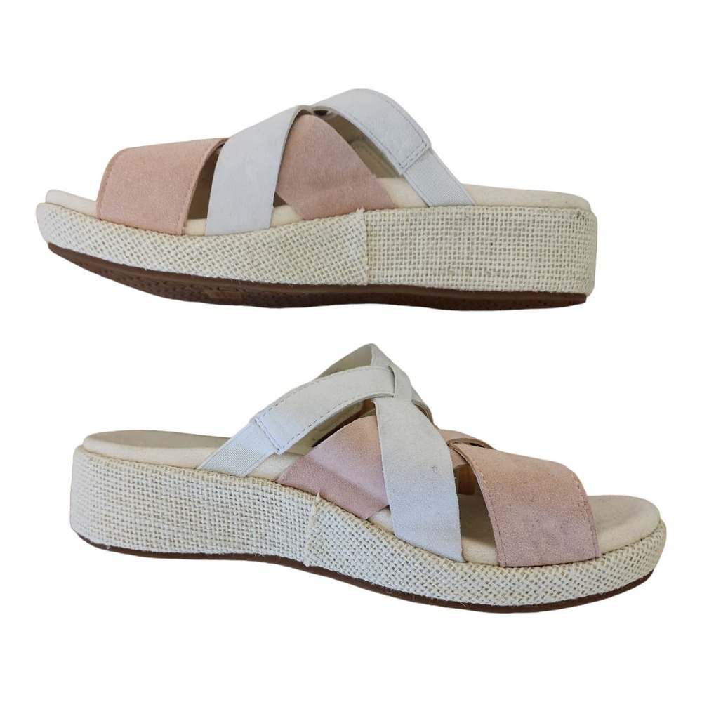 nwot SPENCO Memphis Pink Multi strap Orthotic Slides SIZE 7.5W - Picture 6 of 11